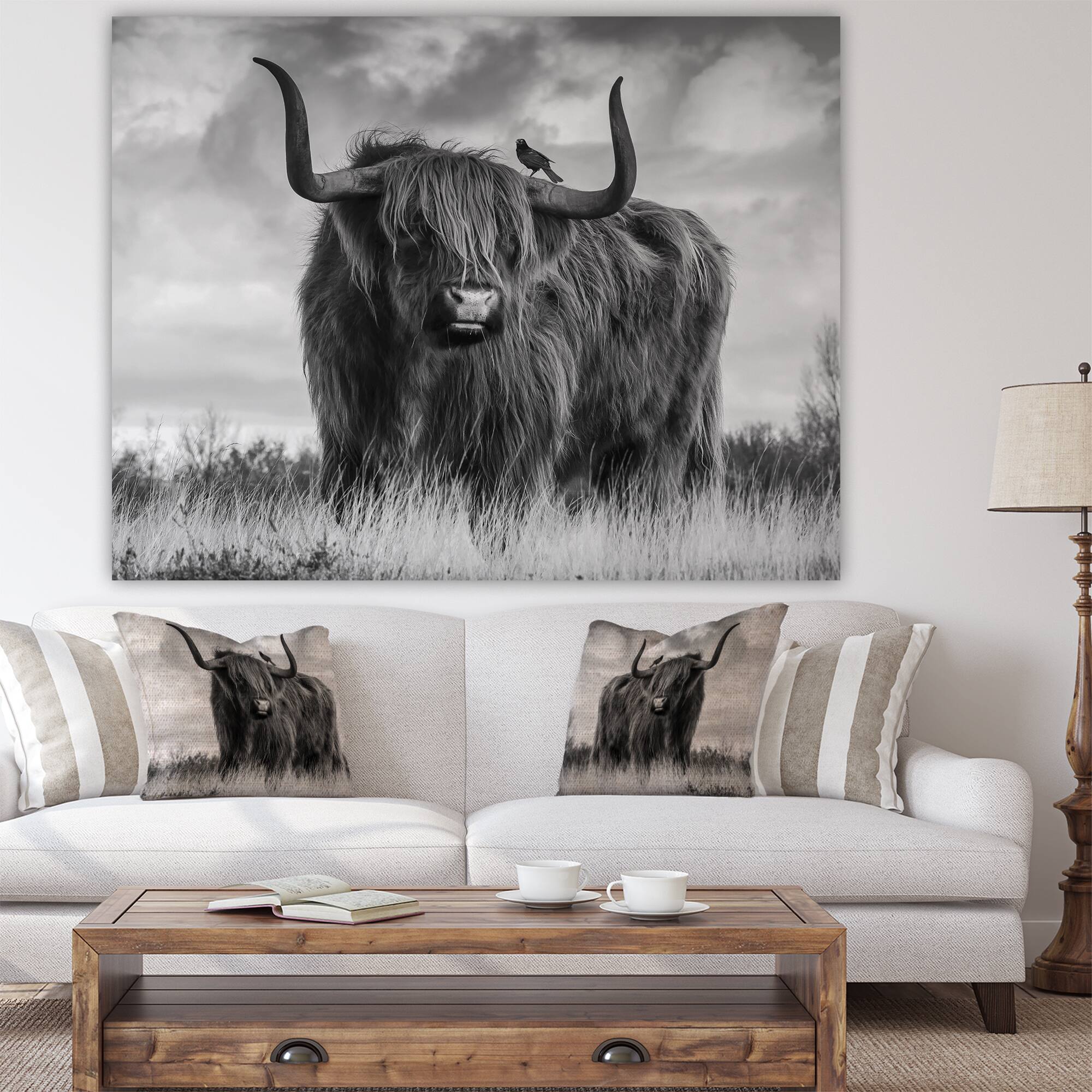 Designart - Longhaired Scottish Bull